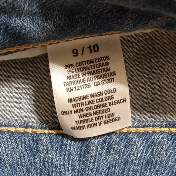 Aeropostale Jean Shorts WOMENS 9 / 10 DENIM FADED BLUE Summer Spring Pool Used - Picture 6 of 7